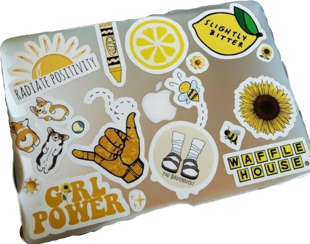 Yellow Aesthetic Stickers PNG