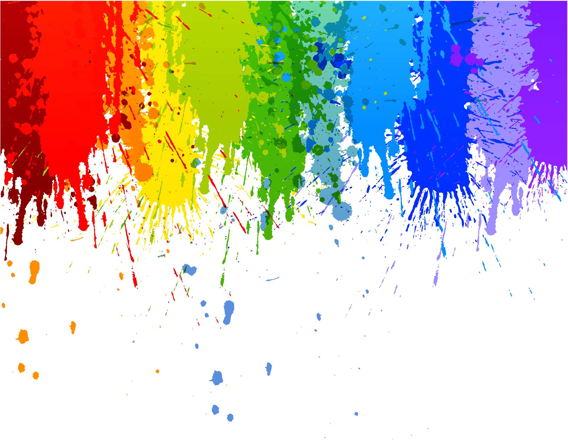Rainbow Splash Paint Art Watercolor Sticker By Dragaypult