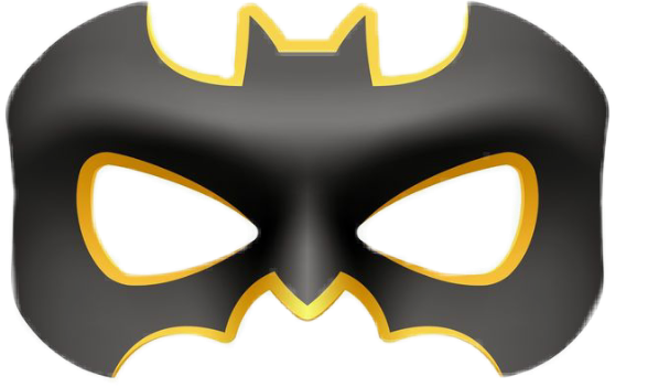 batman mask freetoedit #batman #mask sticker by @lunasol16