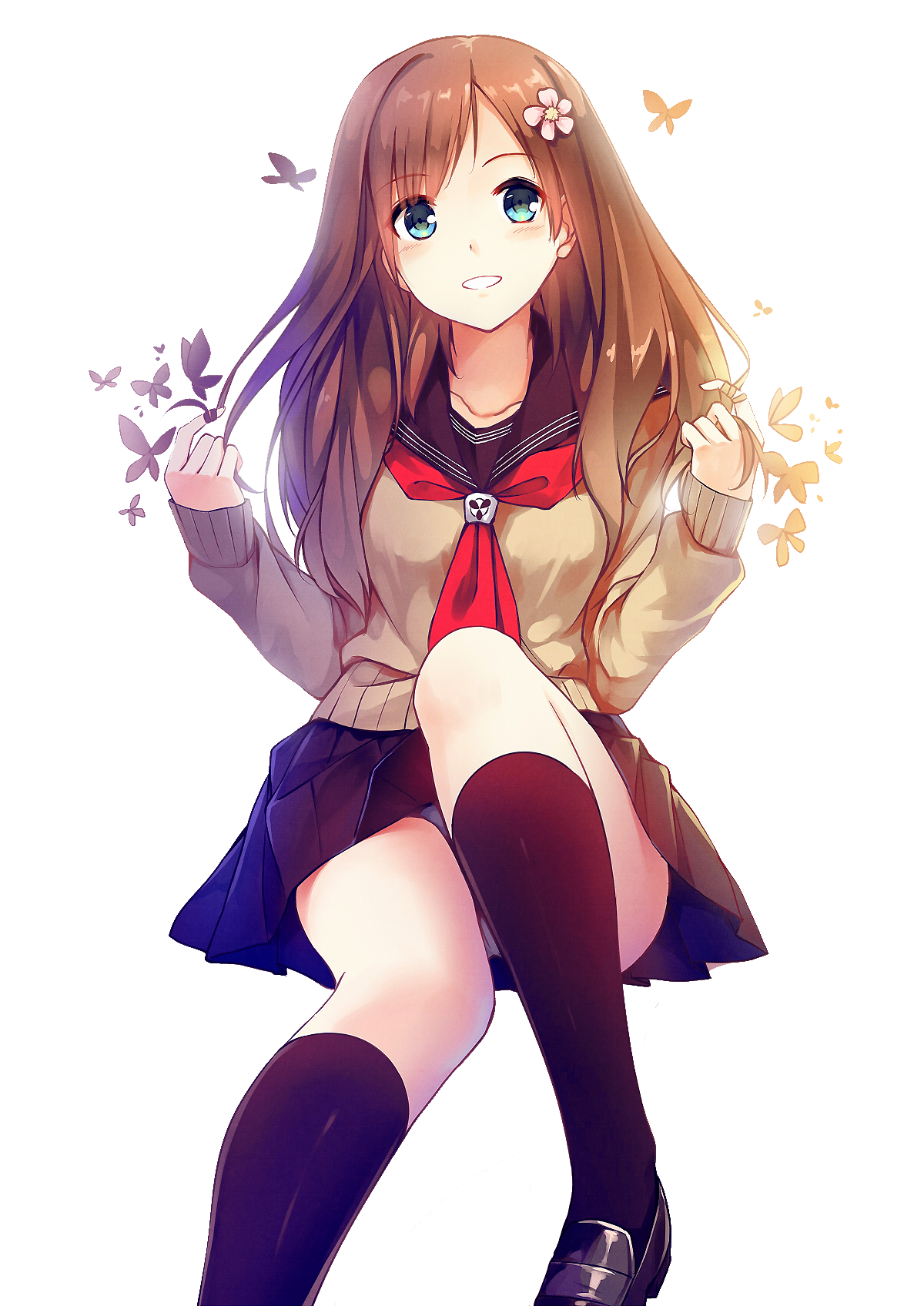 pretty-girl-with-brown-hair-anime