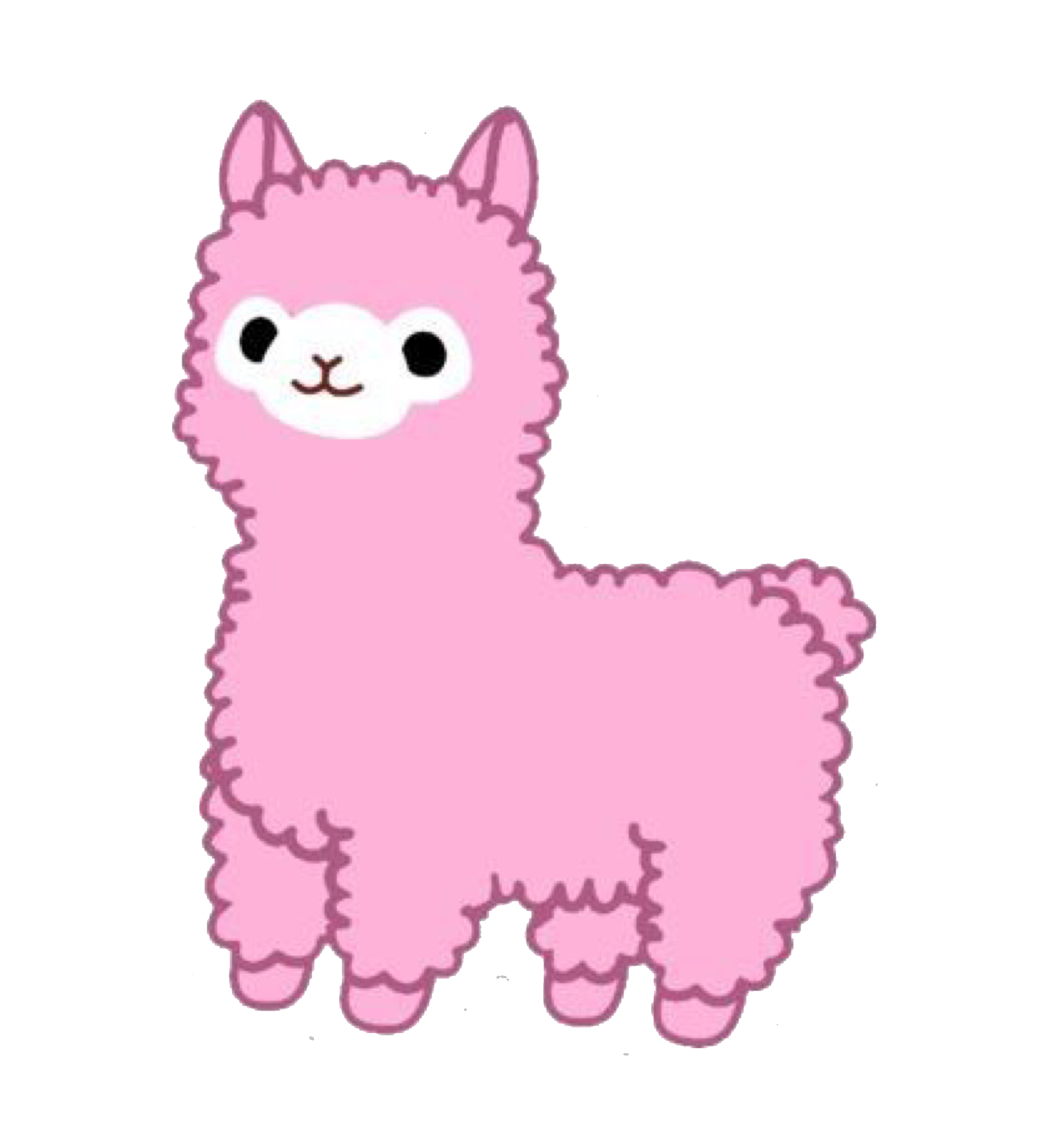 This visual is about llama pink cute tumblr stiker freetoedit #llama #pink ...
