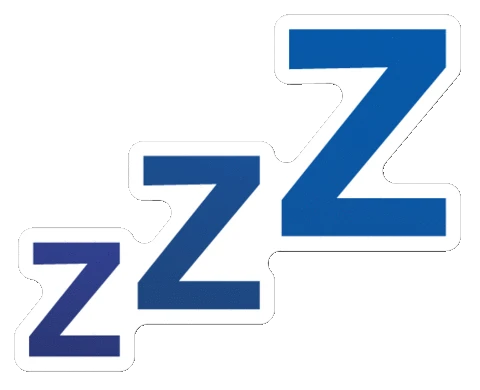 Zzz睡眠かわいい絵文字blue Sticker By ウシ Zzz睡眠かわいい絵文字blue Sticker By ウシ