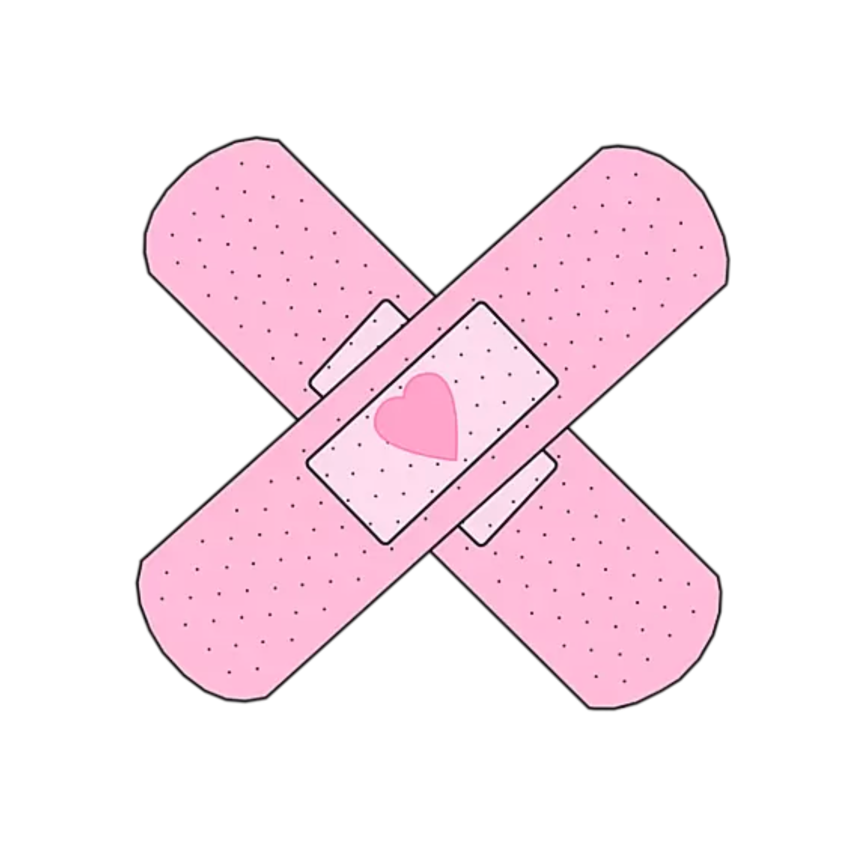 絆創膏かわいいゆめかわいい流行りpink Sticker By ウシ