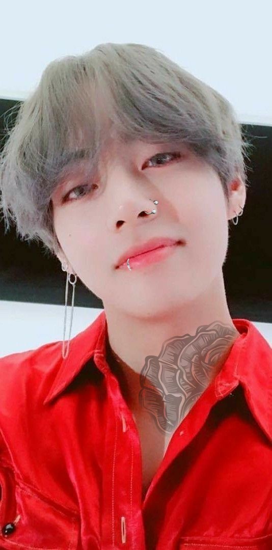 Taehyung With Tattoo And Piercings Bts Taehyung