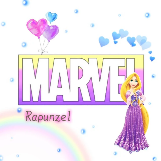 Marvel Rapunzel Disney 加工 かわいい ロゴ Image By ﾅﾂﾅﾂ
