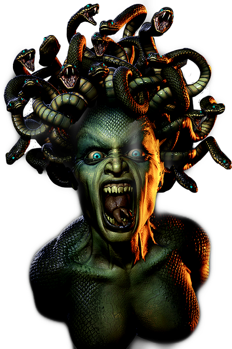 medusa monster freetoedit #medusa sticker by @myriam70