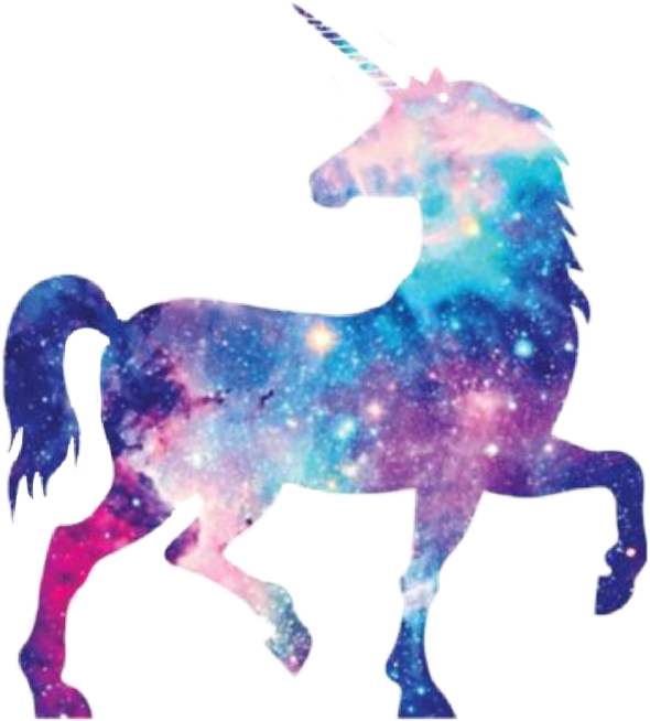 unicorn einhorn tumblr sticker by jana juers