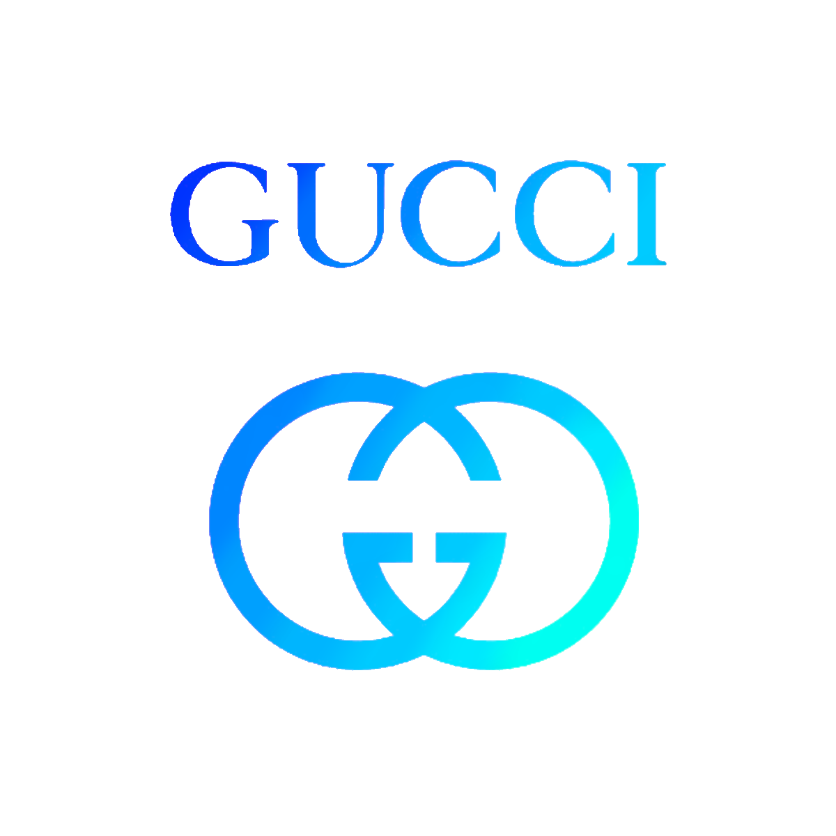gucci logo blue