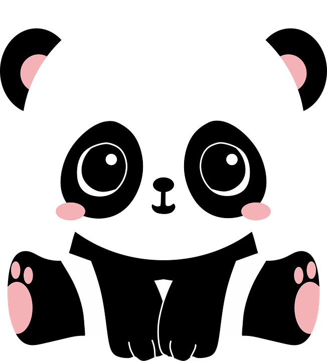 Panda Kawaii Cute Blancoynegro Bebe Sticker By Daiana