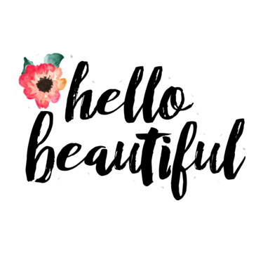 Tumblr Hello Beautiful Sticker By Cristal Mejia