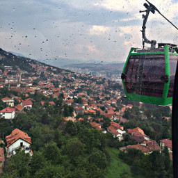 sarajevo bosniaandherzegovina rain raindrops view