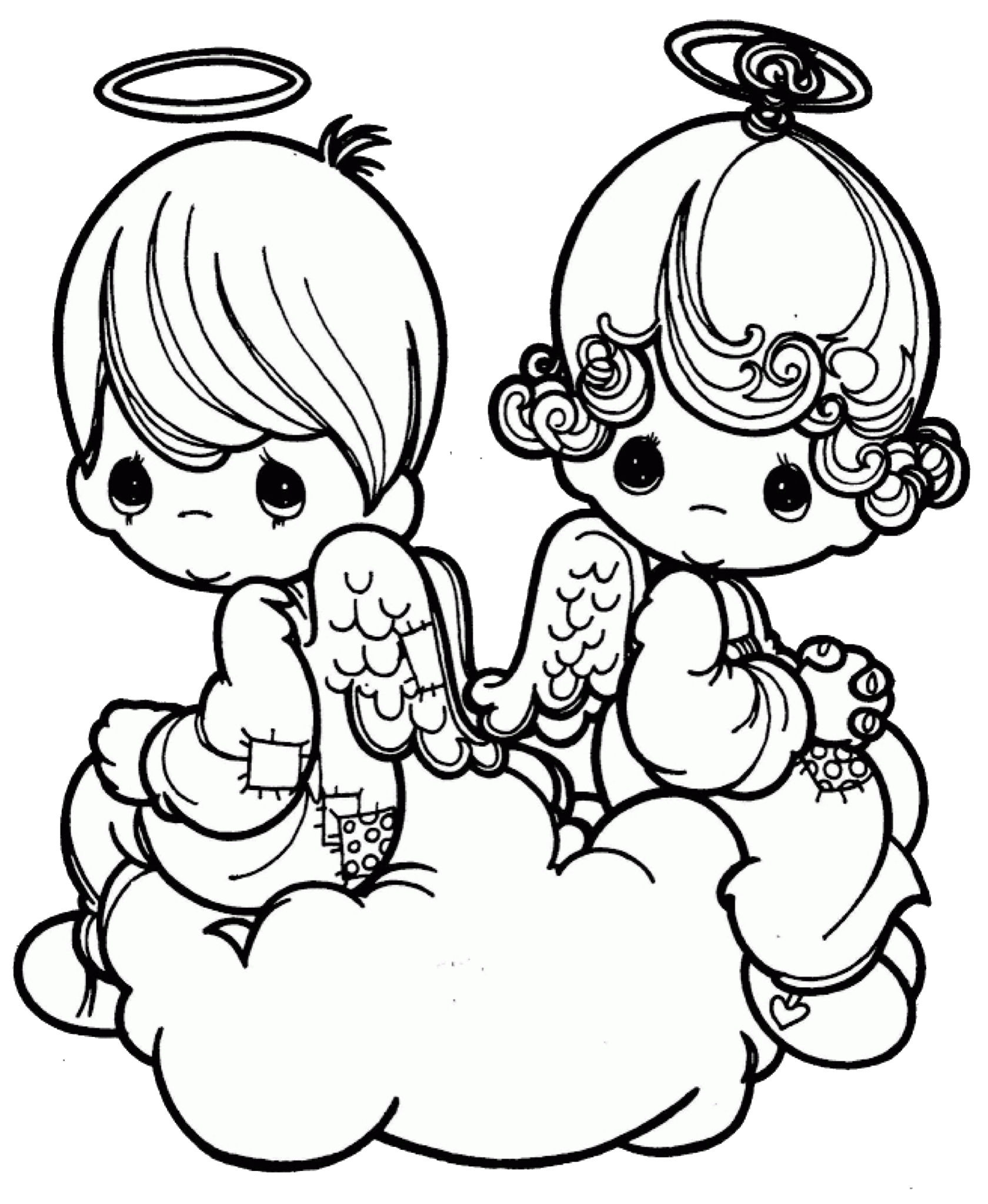 preciousmoments angels angel cute sticker by @spookycute.