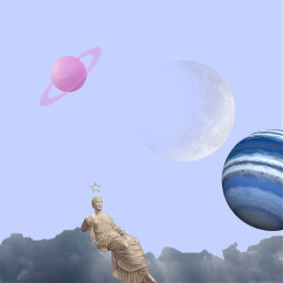 freetoedit planets clouds pastel renaissance