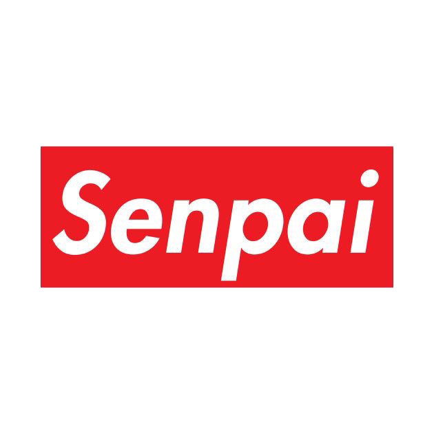 Сенпай это. Sempai надпись. Семпай логотип. Senpai Supreme. Красная надпись семпай.