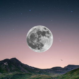 edit night sky moon freetoedit