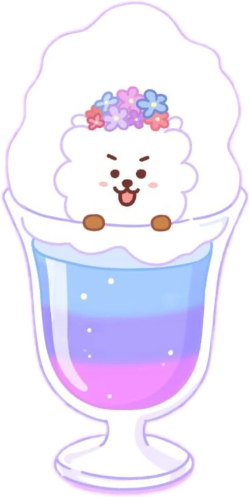 ふわふわ わたあめ Rj Bt21 Bt21rj Bts Sticker By M I Y U ふわふわ わたあめ Rj Bt21 Bt21rj Bts Sticker By M I Y U