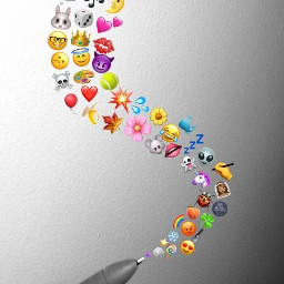 freetoedit emoji stylo pen art