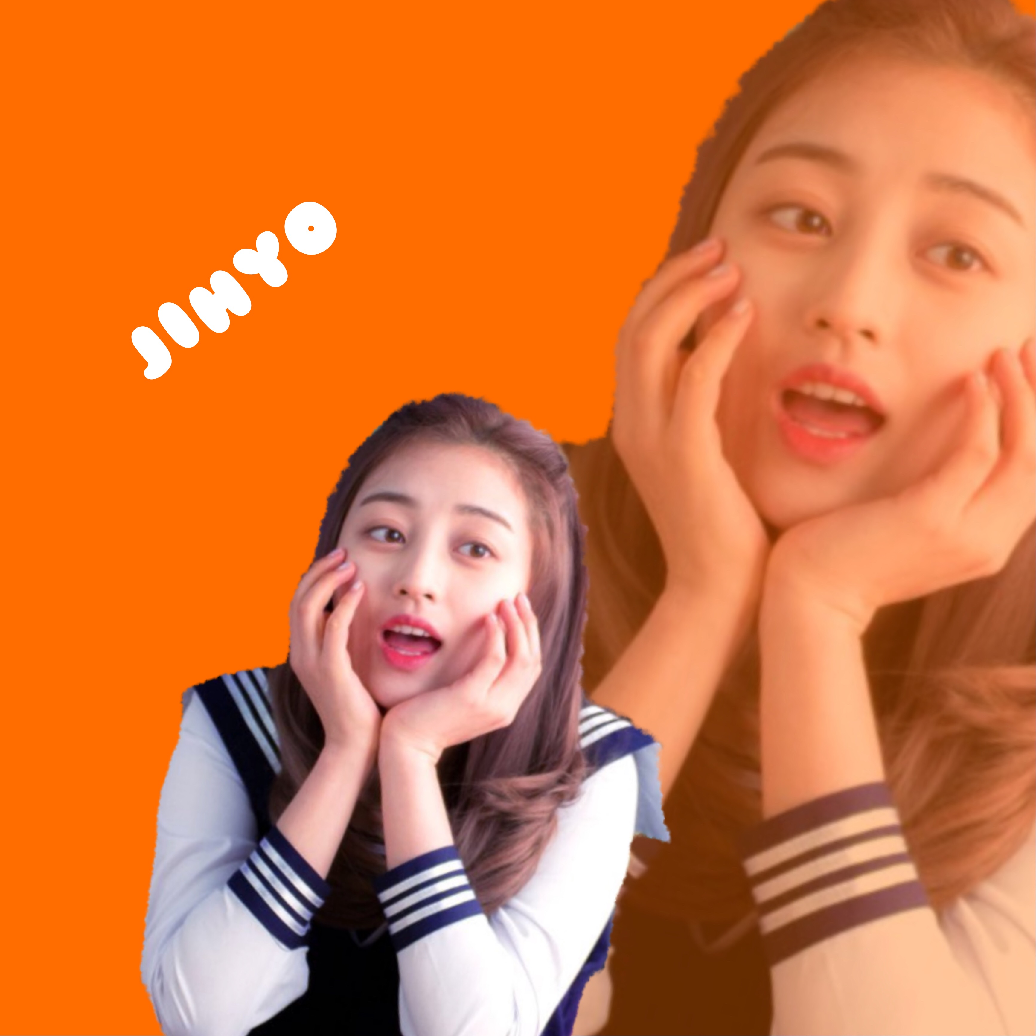 Twiceジヒョjihyoメンバーカラーオレンジ Image By Ya