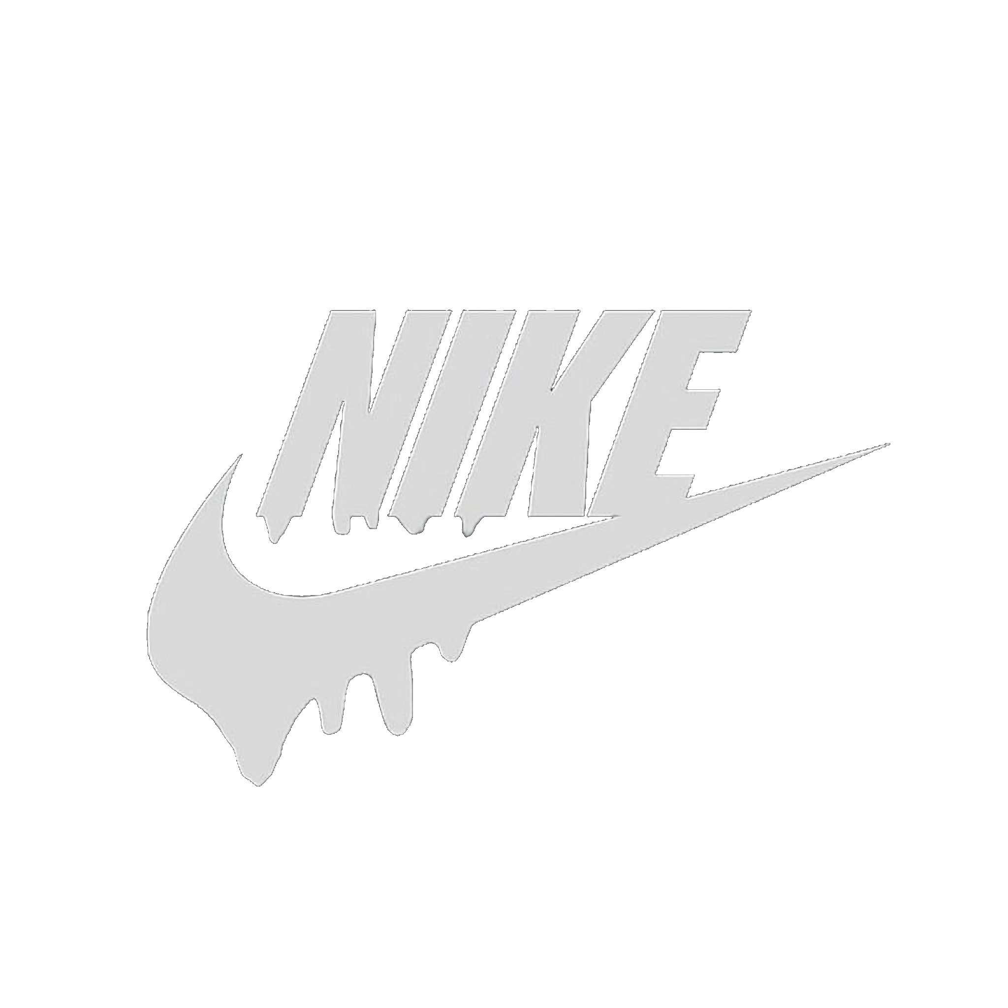 nike sign with drip