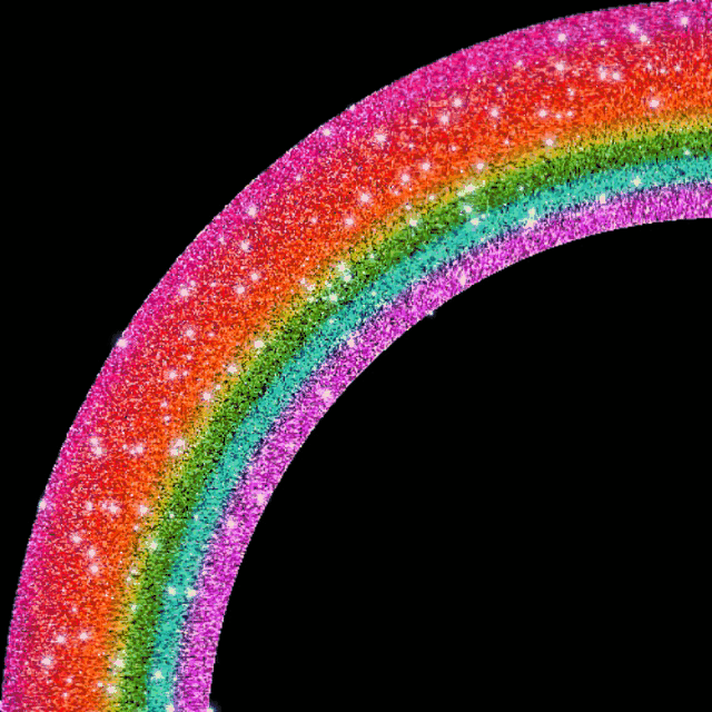 rainbow glitter weather GIF by Kris Smith