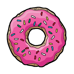 pink sprinkles donut sweet colorful freetoedit