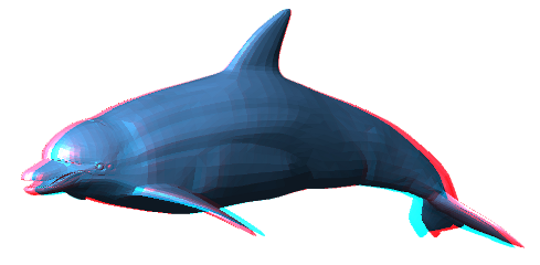 redandblue 3deffect 3d dolphin transparentbackground freetoedit