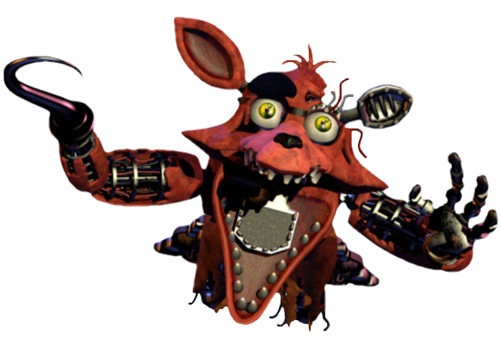 Tired But Hereu0027s A Withered Foxy With An Oc - Fnaf 2 Withered Foxy Png,Foxy  Png - free transparent png images 