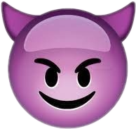 emoji emojiiphone devil purple sticker by @cxrxlinx