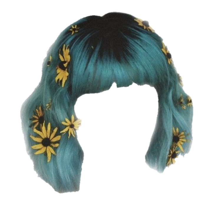 Hair Weave Tracks Wigs Flowers Short Shorthair Dyedhair