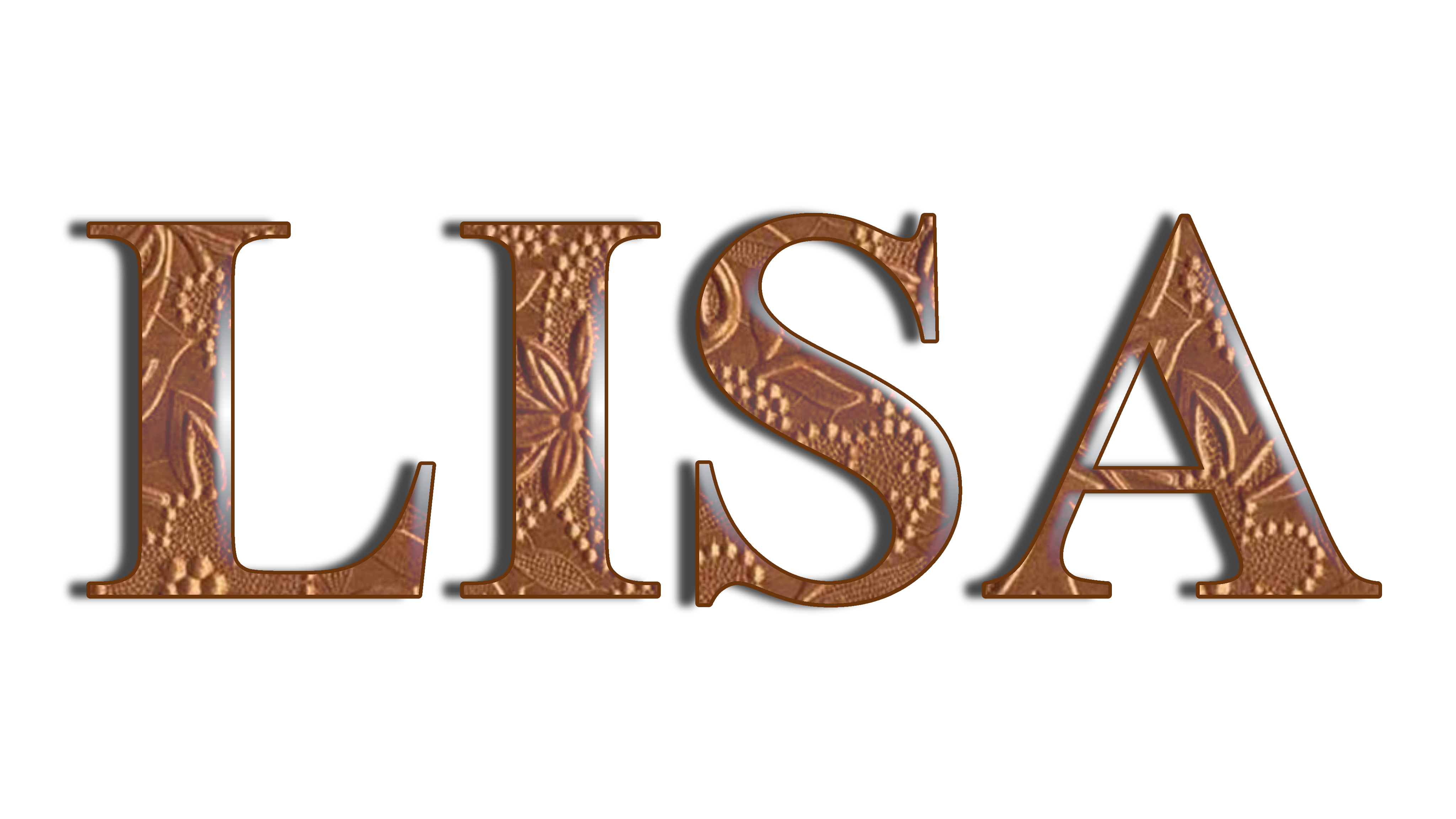 lisa-name-letters-words-carlafritze-sticker-by-carlafritze