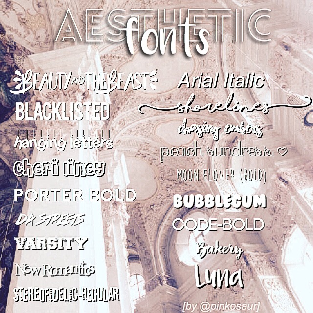 because i love you so much~ Aesthetic Fonts !; -Beaut...