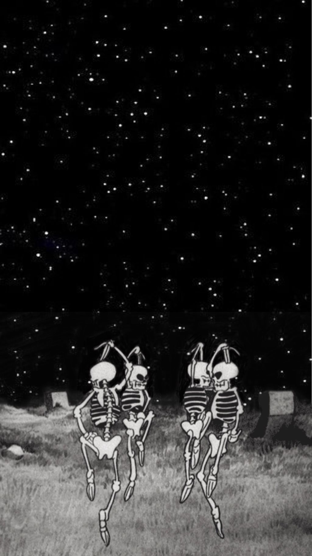 spooky spoopy halloween wallpaper lockscreen skeleton