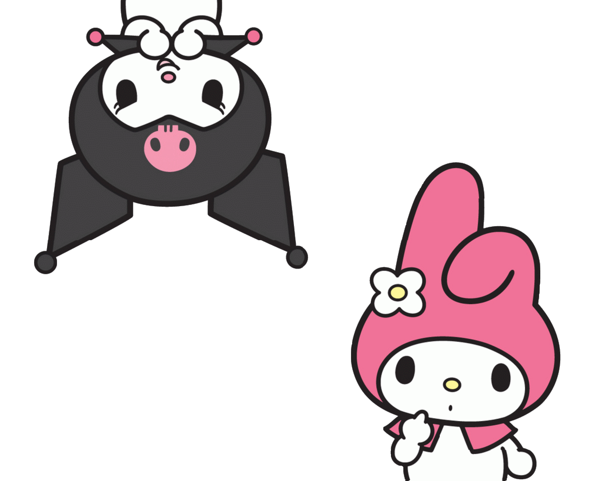 Mymelody Kuromi Sanrio Sticker By Spookycute