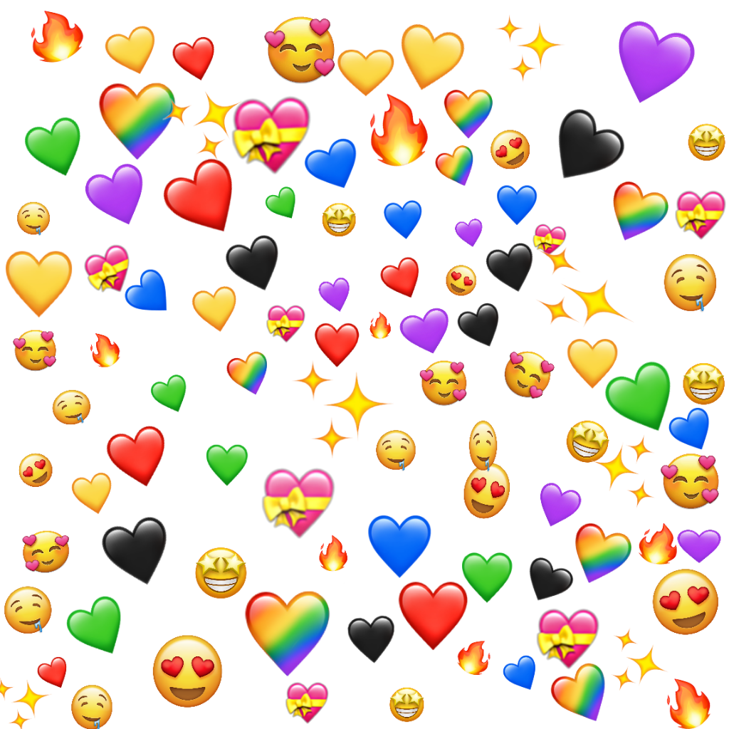 coração corazon emoji sticker by @jhenyffernovais