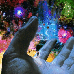 universe galaxy space gif hand freetoedit