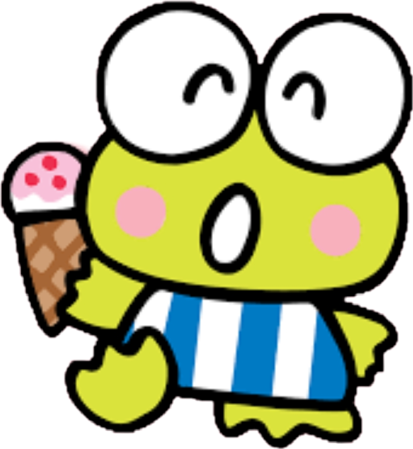  keroppi  Sticker by keroppigreenput