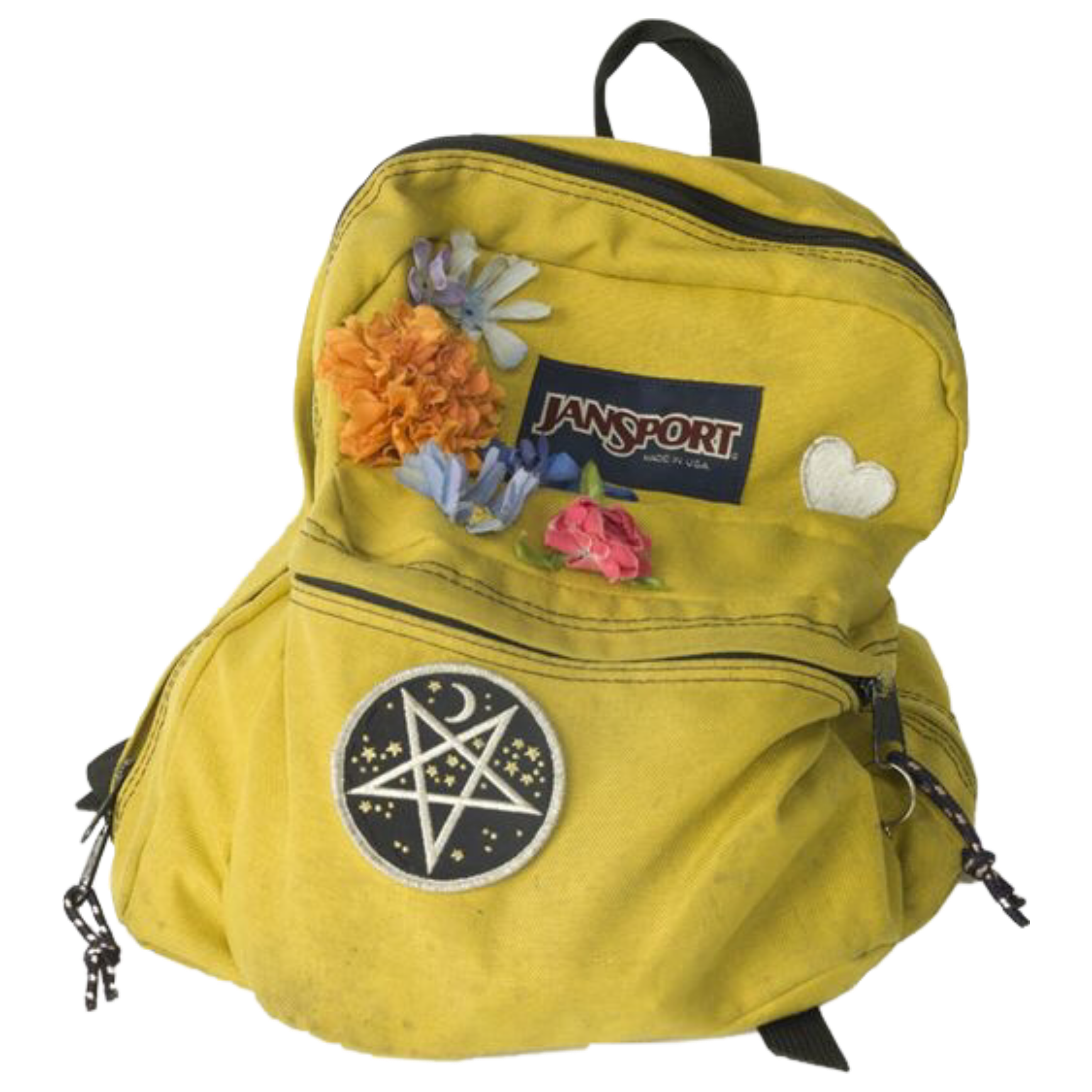 jansport backpack yellow school sticker 