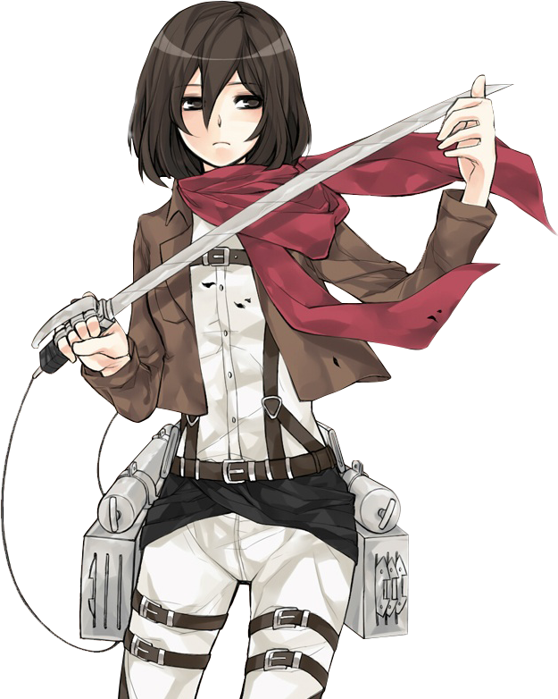 mikasa aot attackontitan sticker by @animepicfanarts