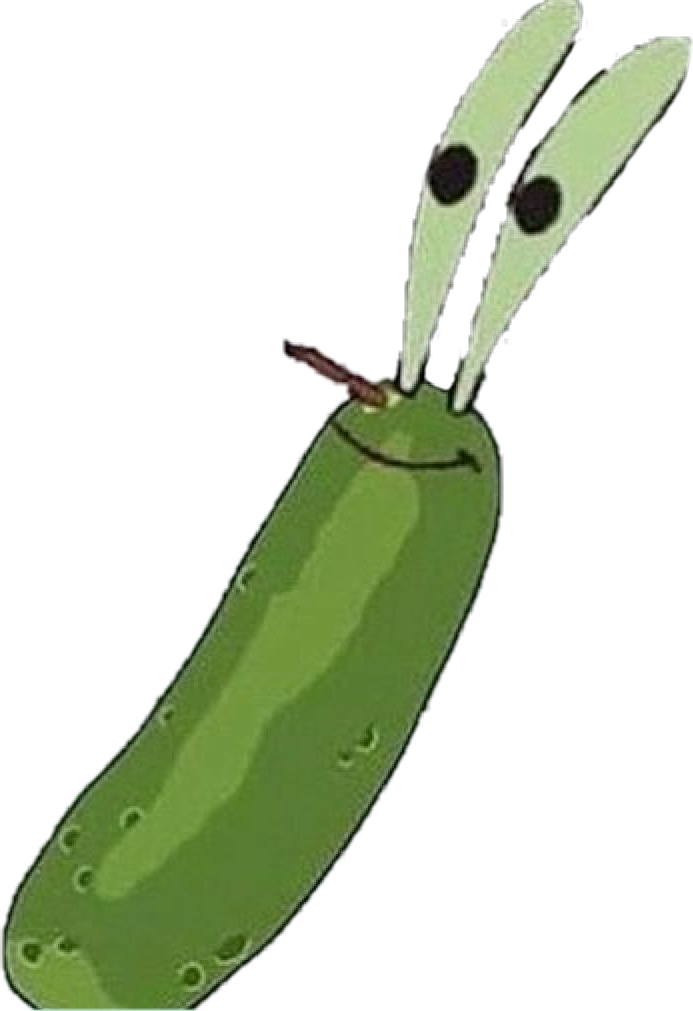 pickle spongebob freetoedit sticker by cocayunnygacha