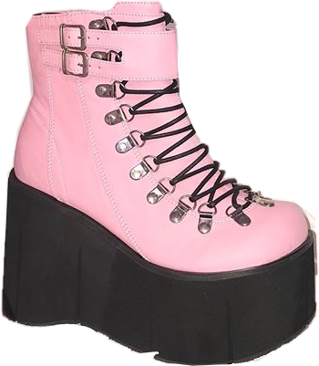 boots pink punk goth niche sticker by @childishparadox