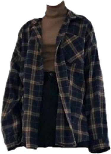 turtleneck flannel