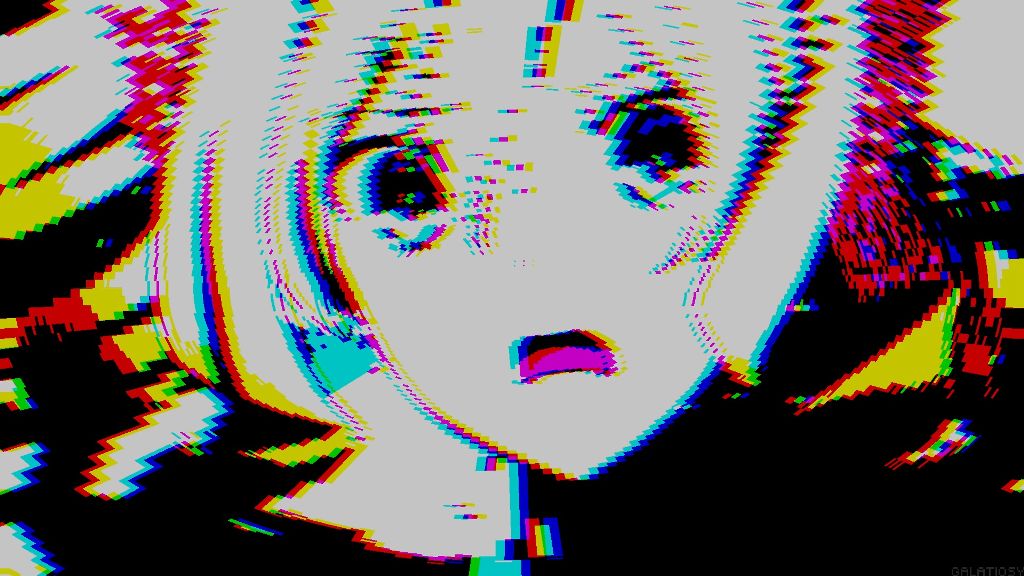 Anime Girl Pixel Glitch 4k Ultra Hd Wallpaper Anime An