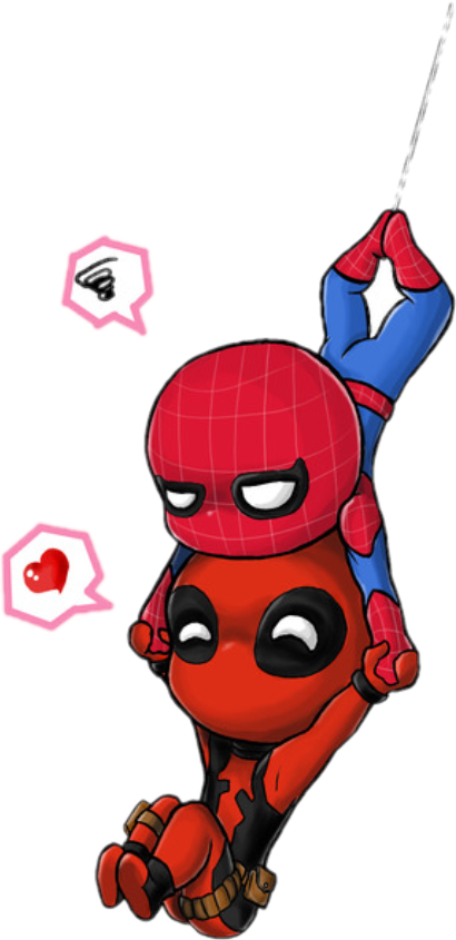 deadpool spiderman tierno freetoedit sticker by @janyraxoxo