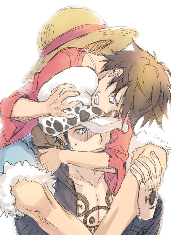 This visual is about onepiece yaoi luffy law trafalgarlaw freetoedit #onepi...