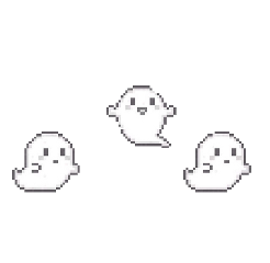 cute adorable white ghost freetoedit