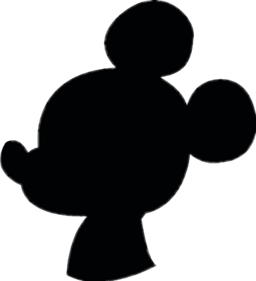 Image result for mickey shadow png