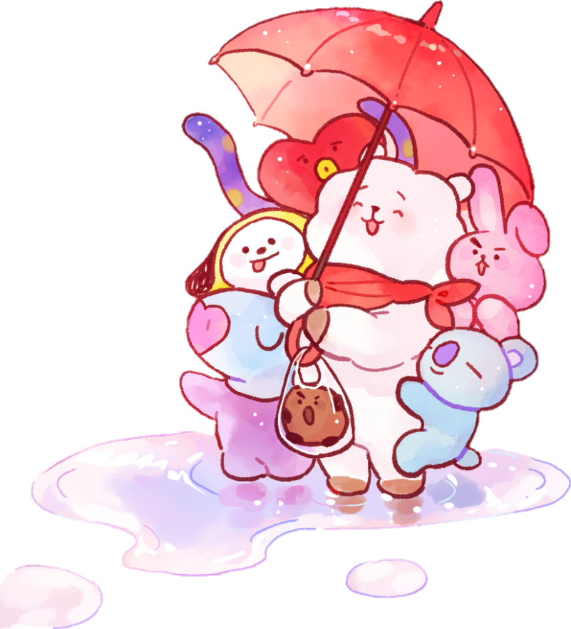 bt21 freetoedit scrainy rainy @Aayh999 sticker by @aayh999