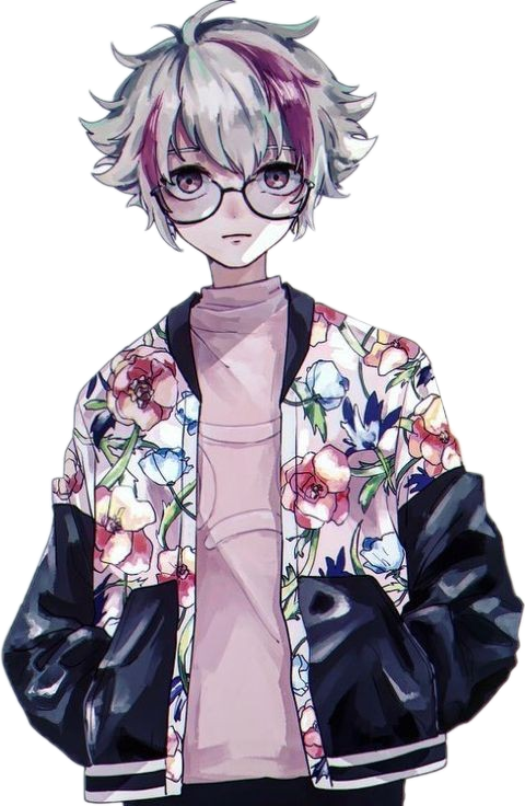 Animeboys Sticker Whitehair Fanart Anime