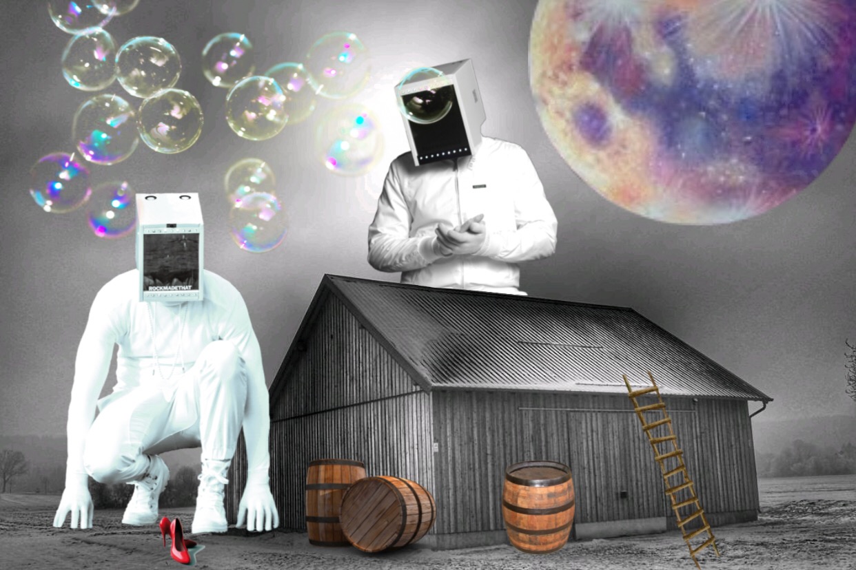 Red Shoes Robot Shoe Surreal Android Barn Barrel