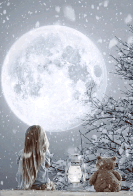 Полнолуние зима. Девушка Луна зима. Полнолуние снег. Луна арт снег. Снежная луна 2